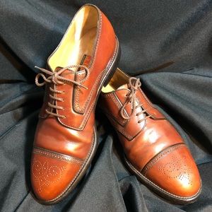 A.Testoni Italian Cap Toe Derby Brogues Size 11M